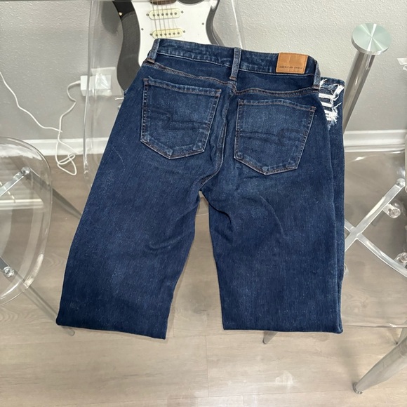 American Eagle Outfitters Distressed Blue Skinny Jeans - Picture 4 of 4